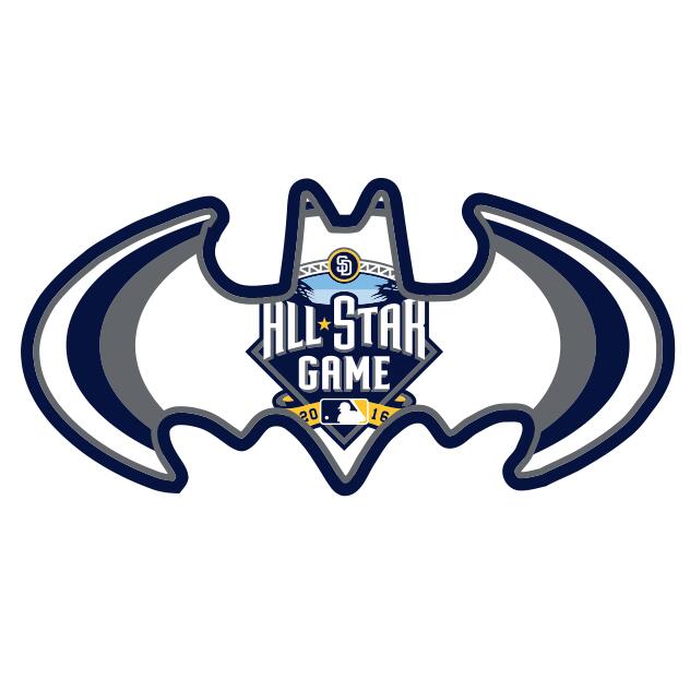 MLB All Star Game Batman Logo iron on transfers